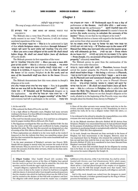 Midrash Rabbah Kleinman Edition on Megilot Compact Size set 5 volume