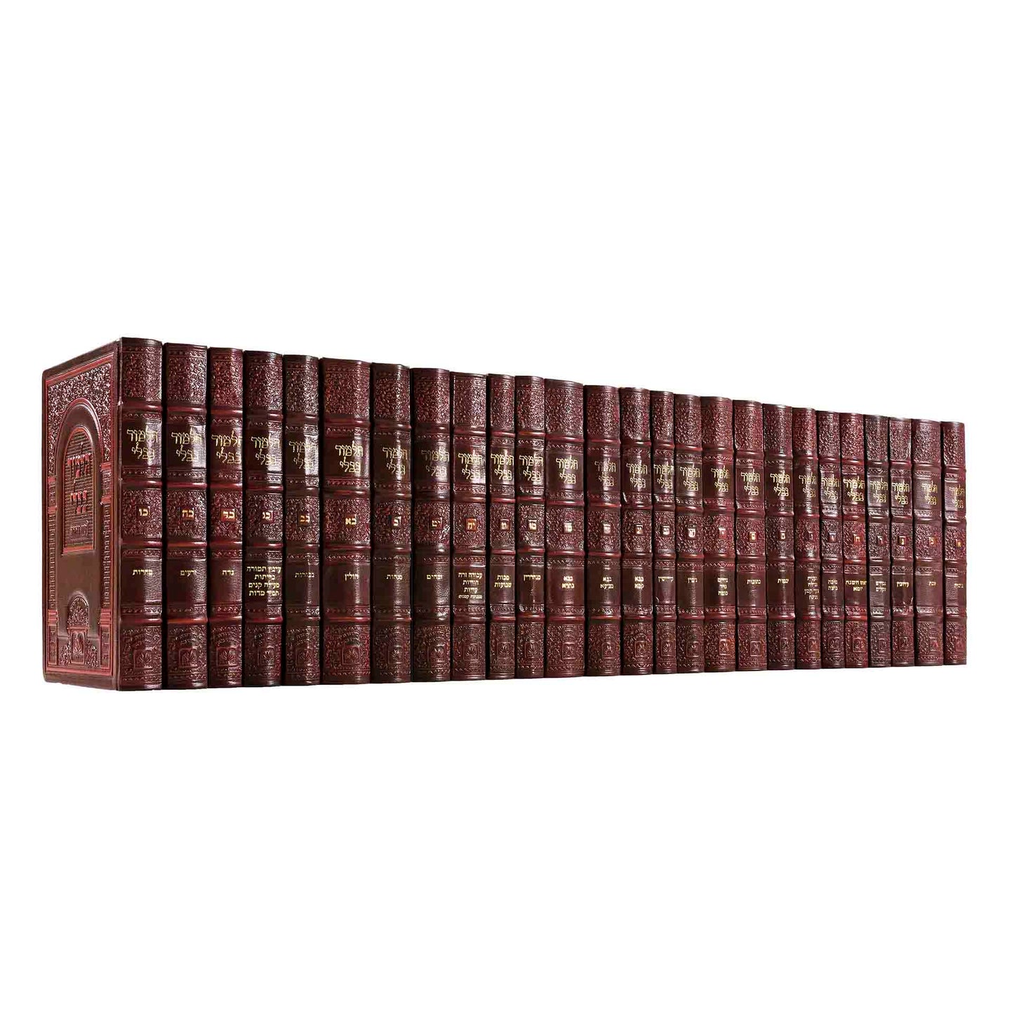 Talmud Bavli Oz veHadar Shas Hatanim Antique Leather Style PU Cover 26 Volumes