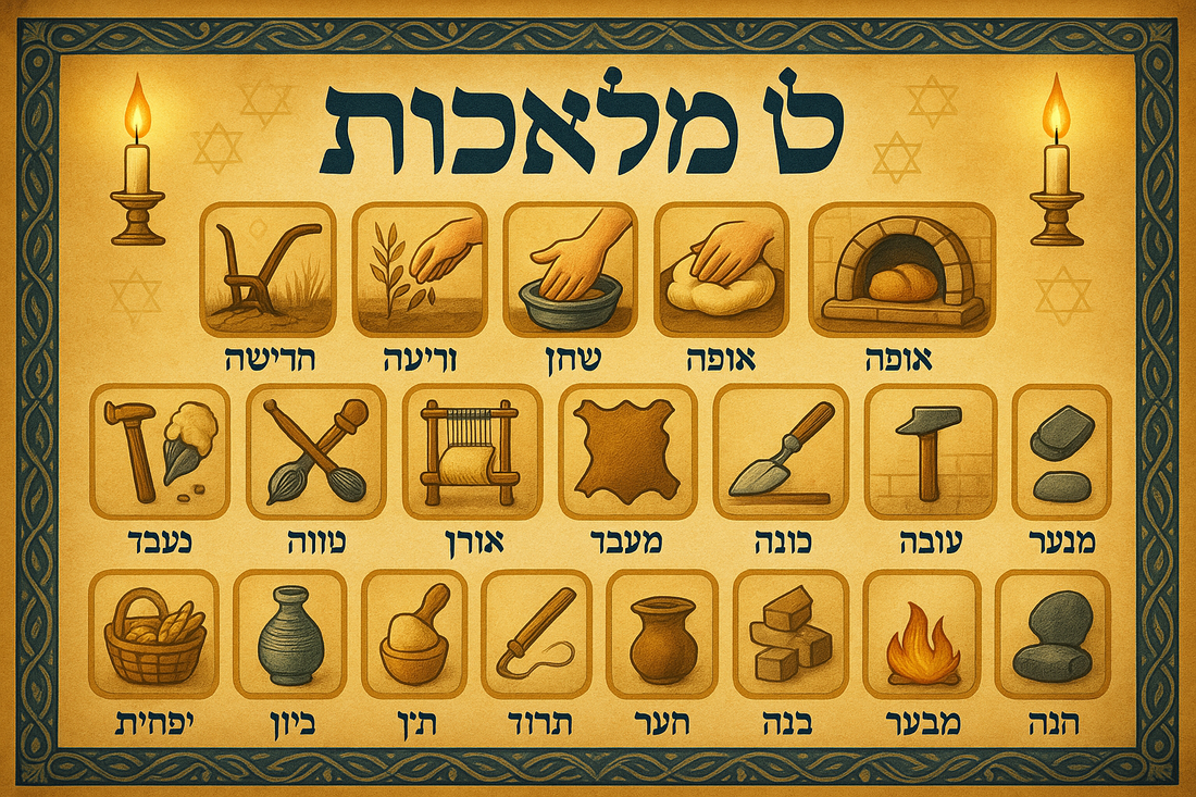 39 Melachot on Shabbat - ל"ט מלאכות שבת