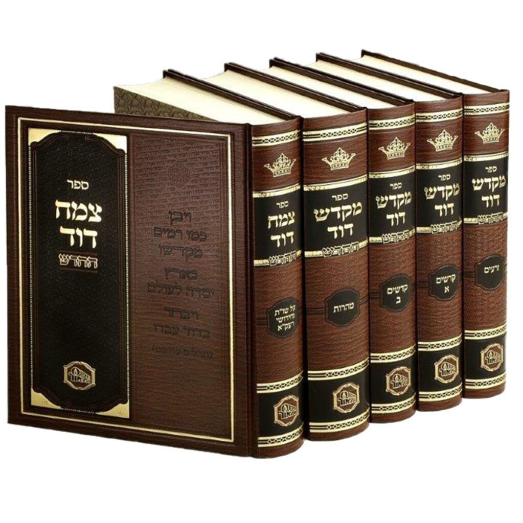 מקדש דוד סט 5 כרכים ר' דוד הכהן רפפורט